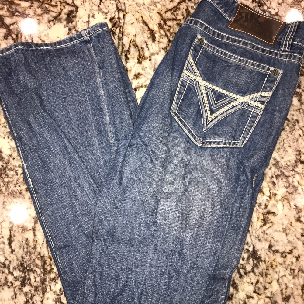 Rock & Roll Cowboy Jean. 36x34.